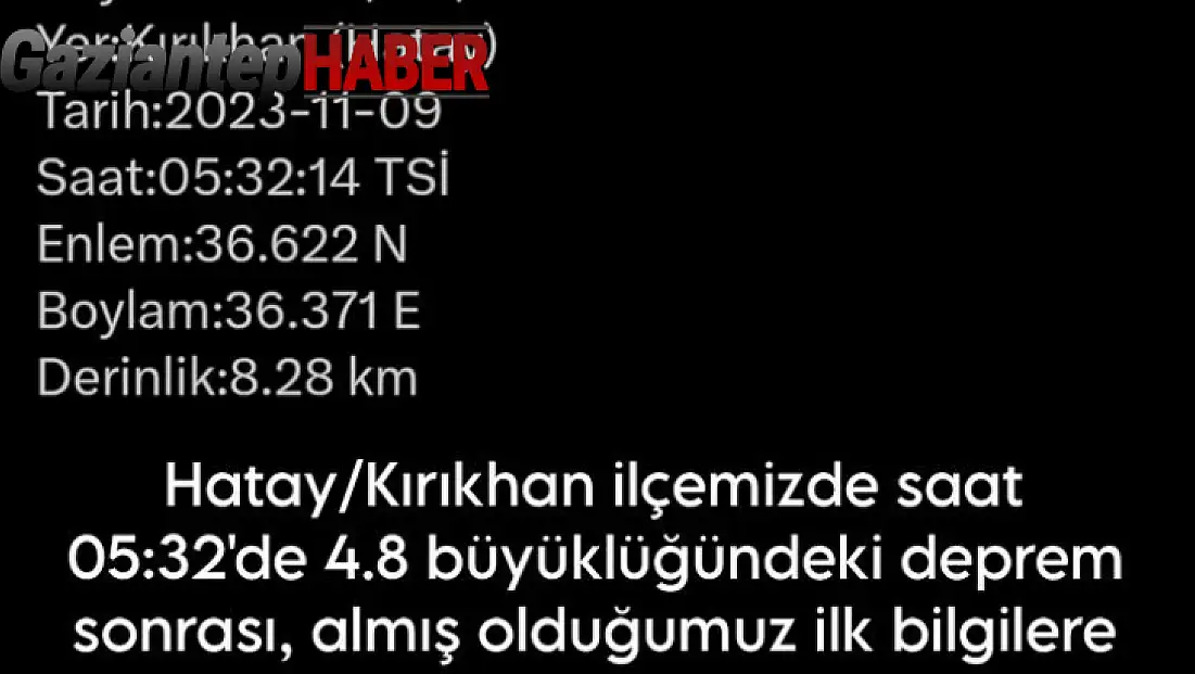 AFAD, 4,8’lik depremde can ve mal kaybı olmadığını açıkladı