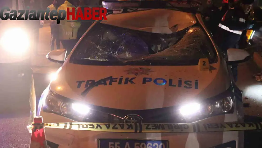 Kazadan kaçan otomobilin çarptığı 1 polis şehit oldu, 1 polis yaralandı