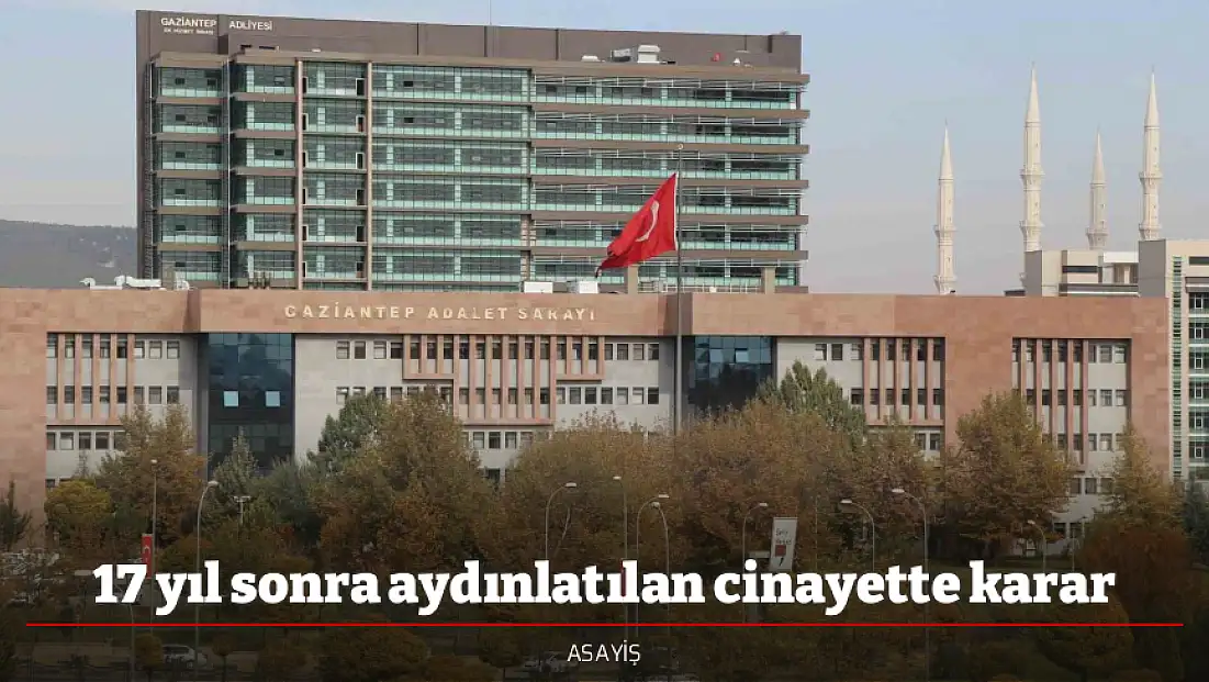 17 yıl sonra aydınlatılan cinayette karar
