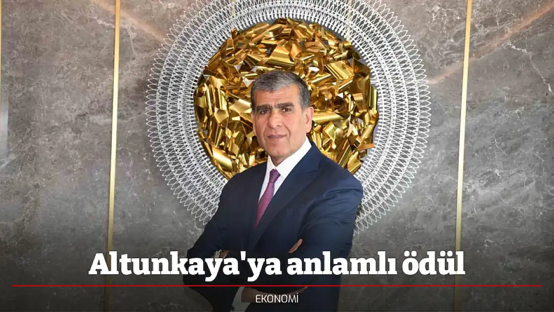 Altunkaya'ya anlamlı ödül