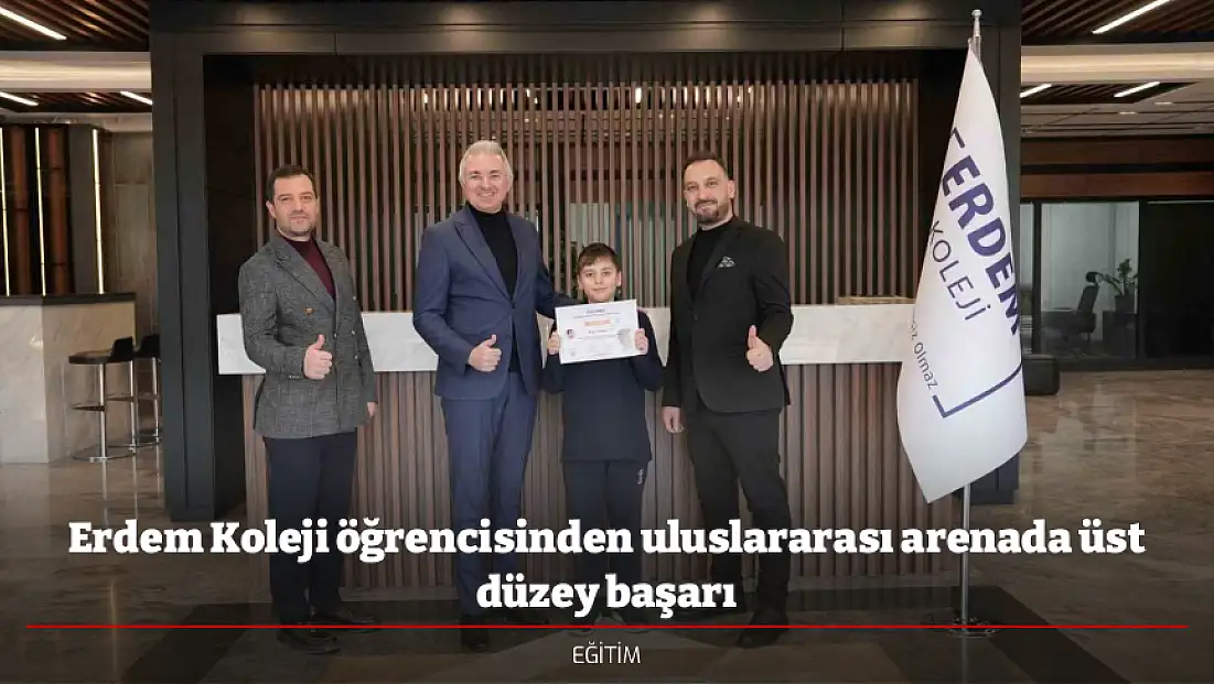 Erdem Koleji öğrencisinden uluslararası arenada üst düzey başarı