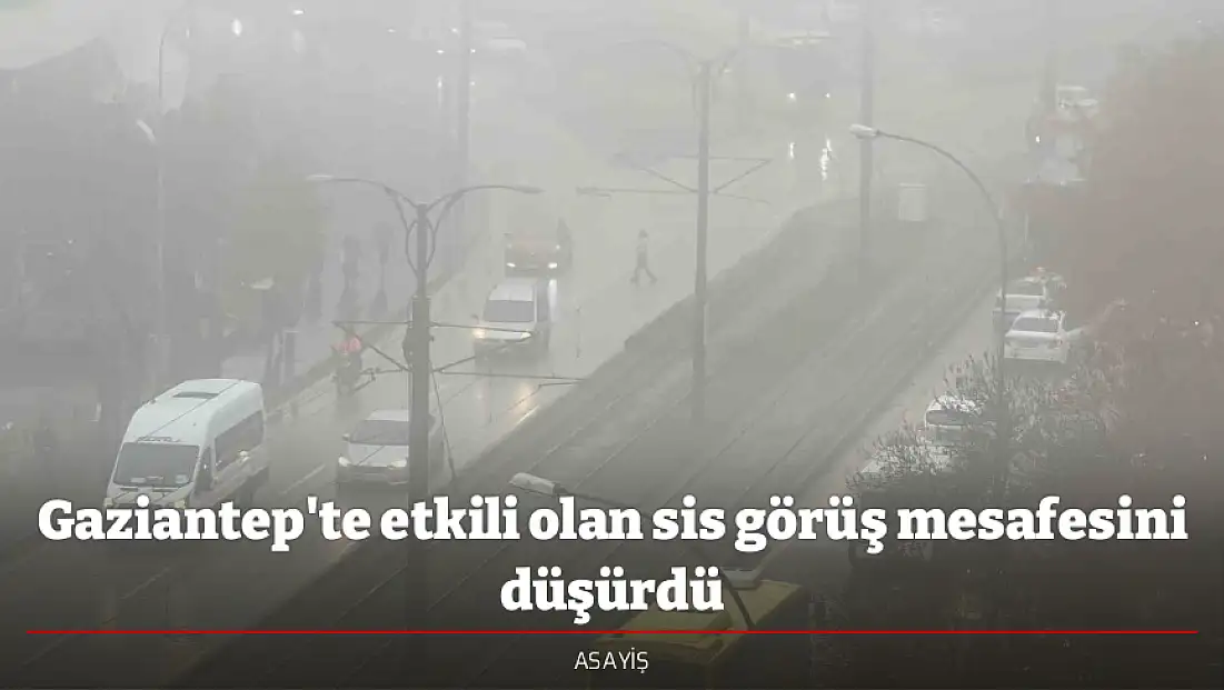 Gaziantep'te etkili olan sis görüş mesafesini düşürdü