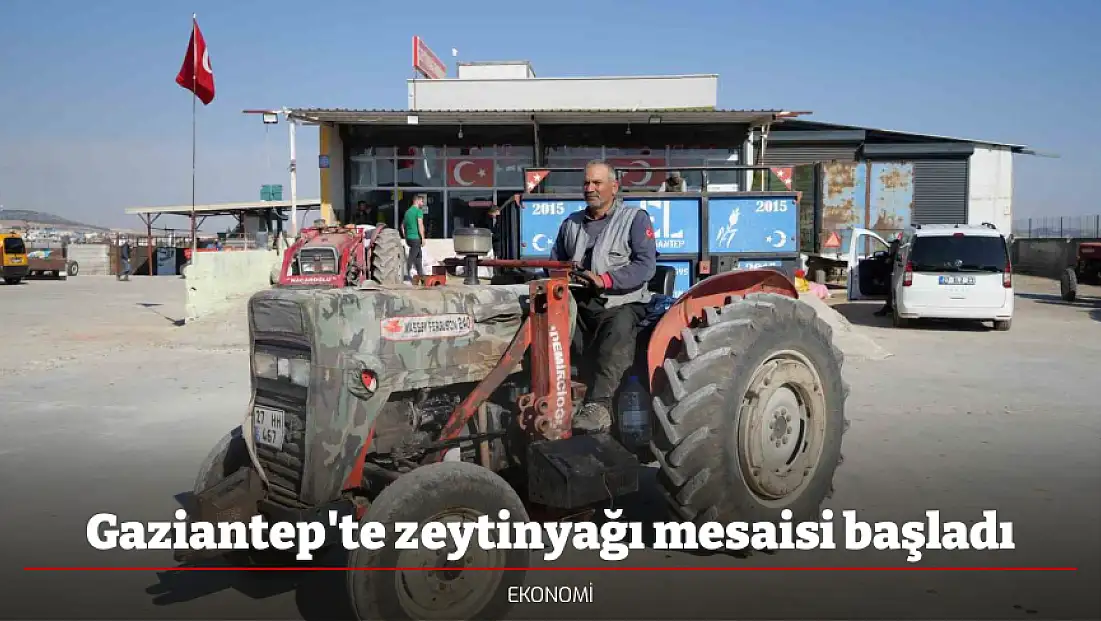 Gaziantep'te zeytinyağı mesaisi başladı