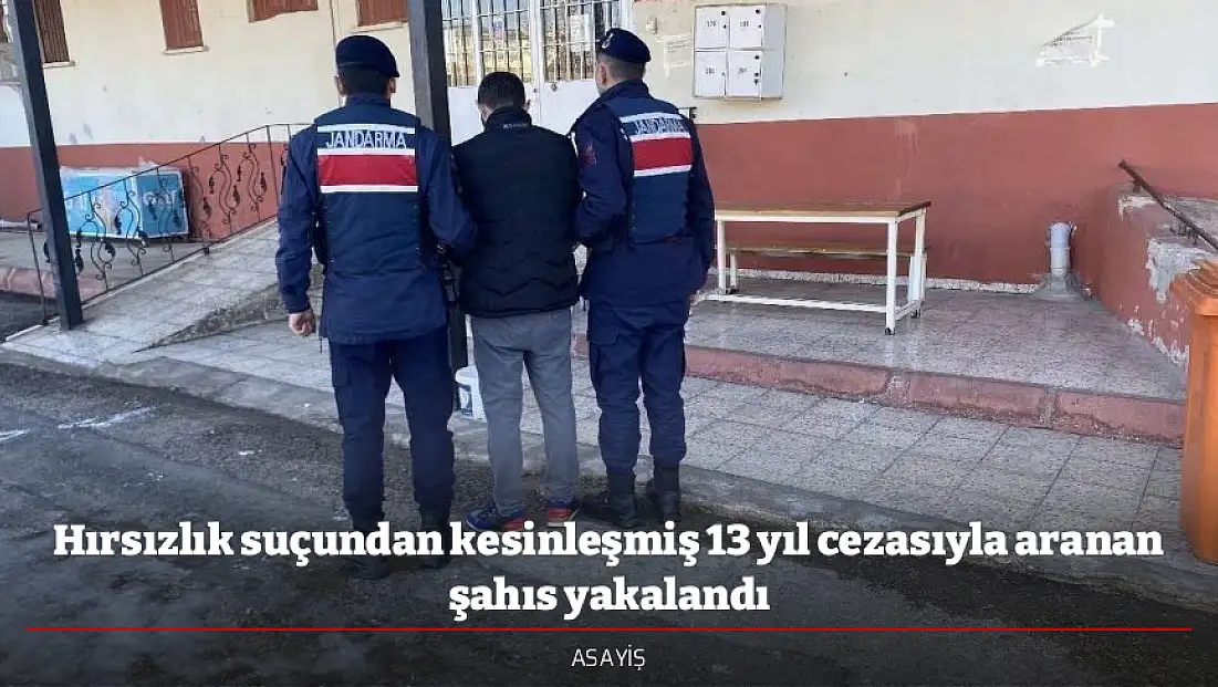 Hırsızlık suçundan kesinleşmiş 13 yıl cezasıyla aranan şahıs yakalandı