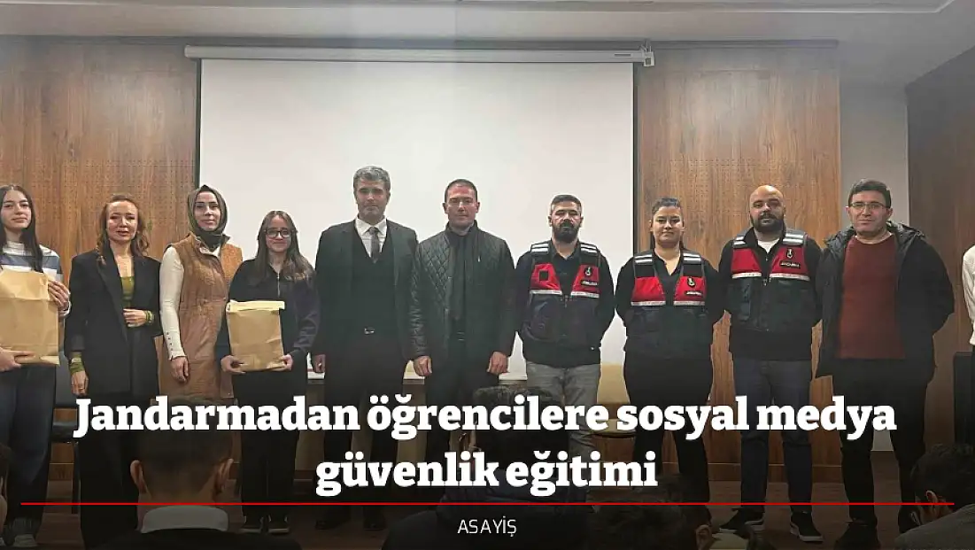 Jandarmadan öğrencilere sosyal medya güvenlik eğitimi