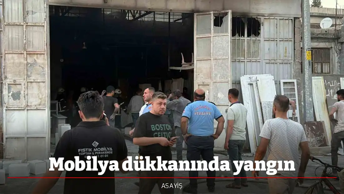 Mobilya dükkanında yangın