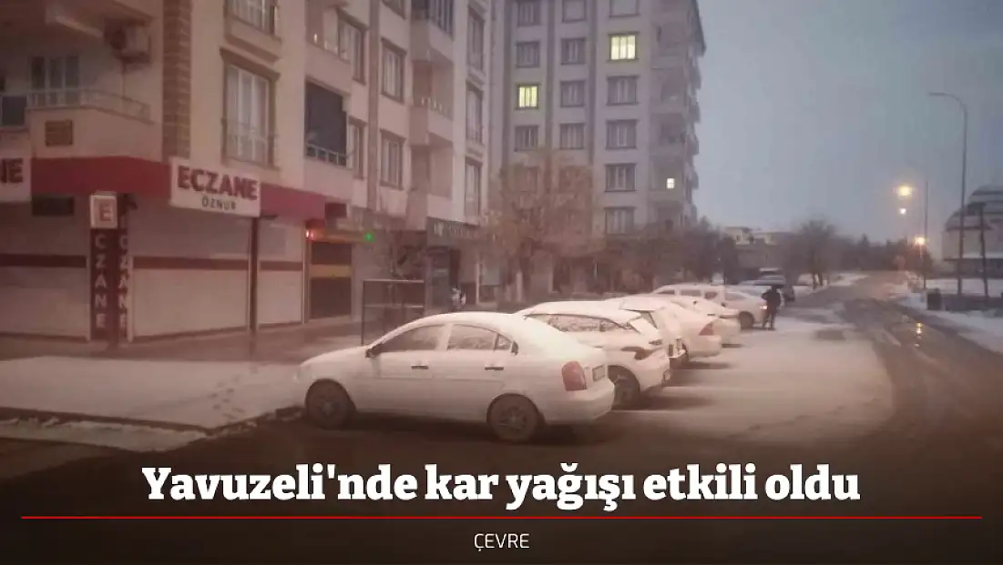 Yavuzeli'nde kar yağışı etkili oldu