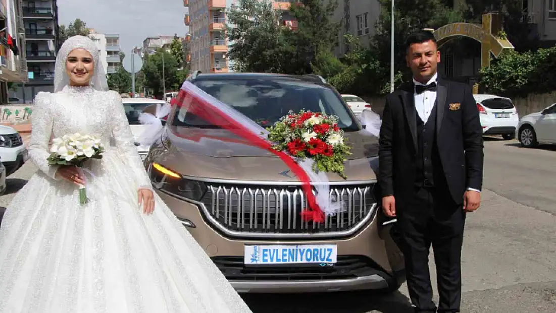 Togg,  ilk kez gelin arabası oldu