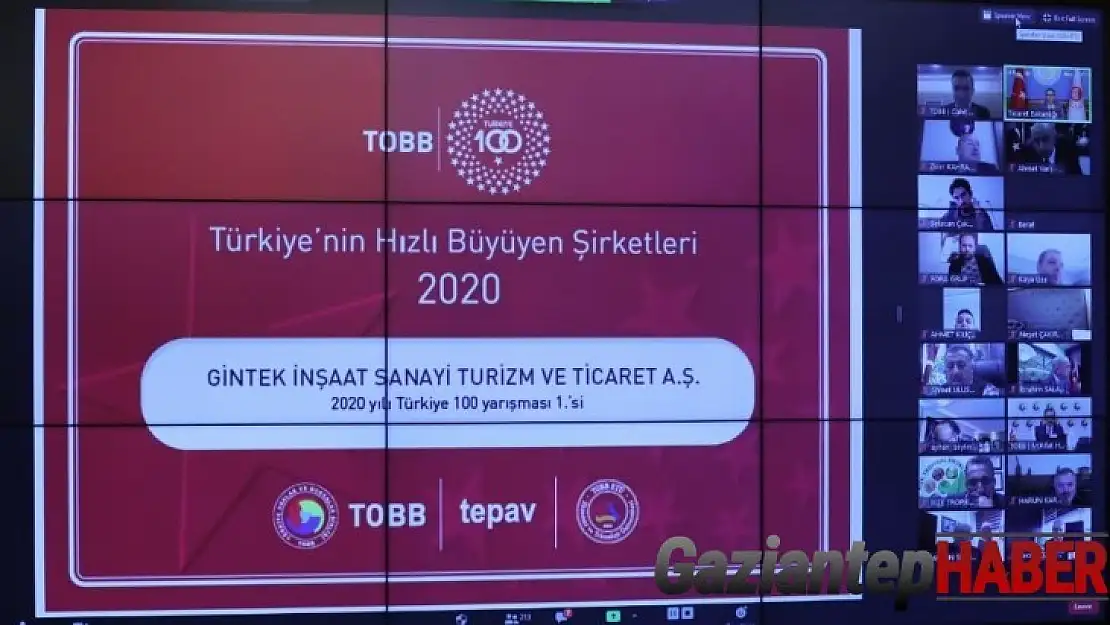 'Türkiye 100 Ödül Töreni' ile en hızlı büyüyen 100 şirket açıklandı