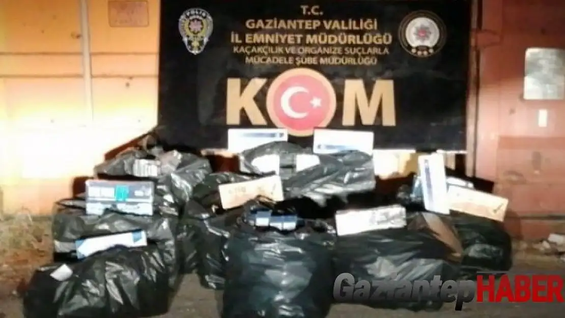 3 bin 650 paket kaçak sigara ele geçirildi