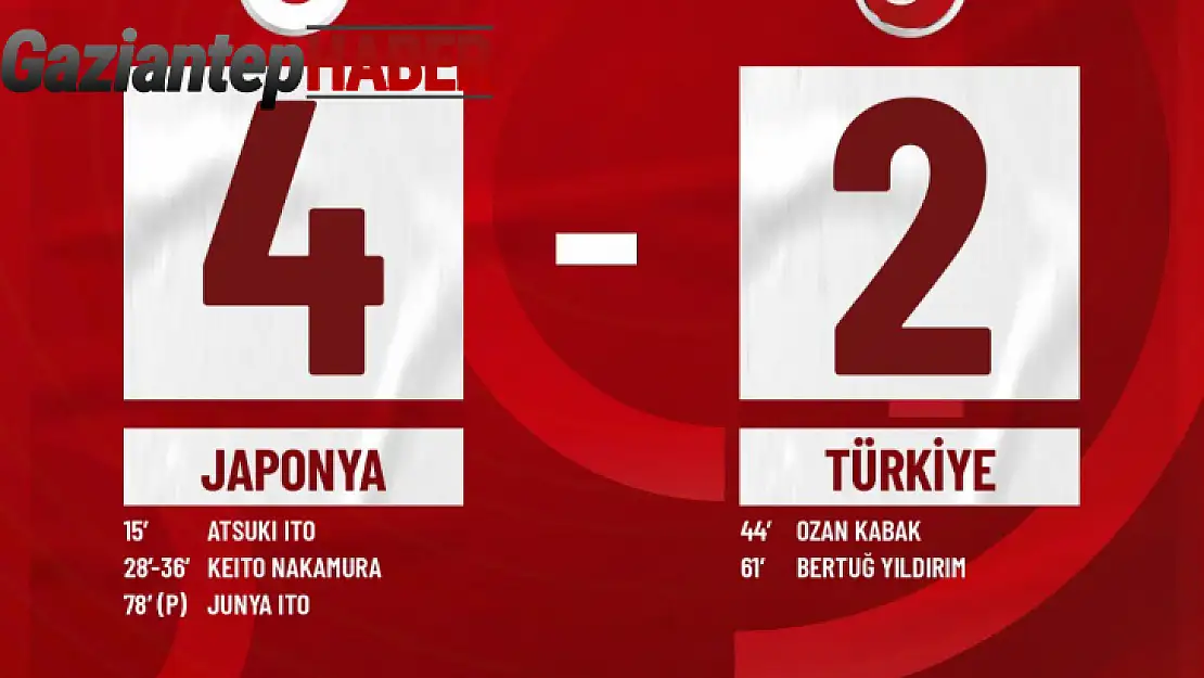 A Milli Takım, özel maçta Japonya'ya 4-2 mağlup oldu