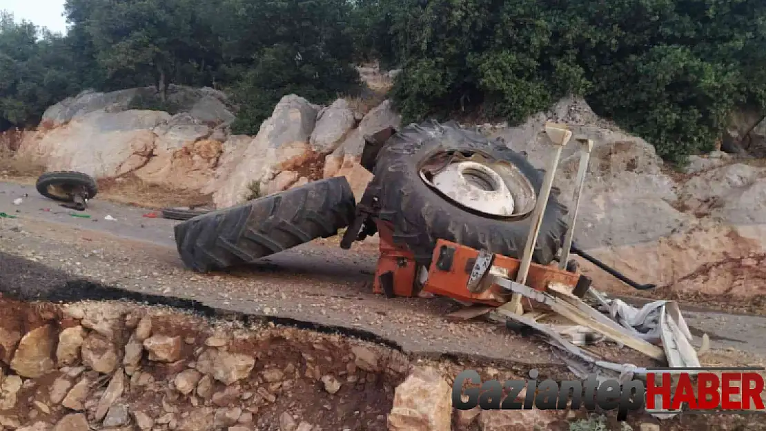 Adıyaman'da, traktör devrildi: 1 ölü, 2 yaralı