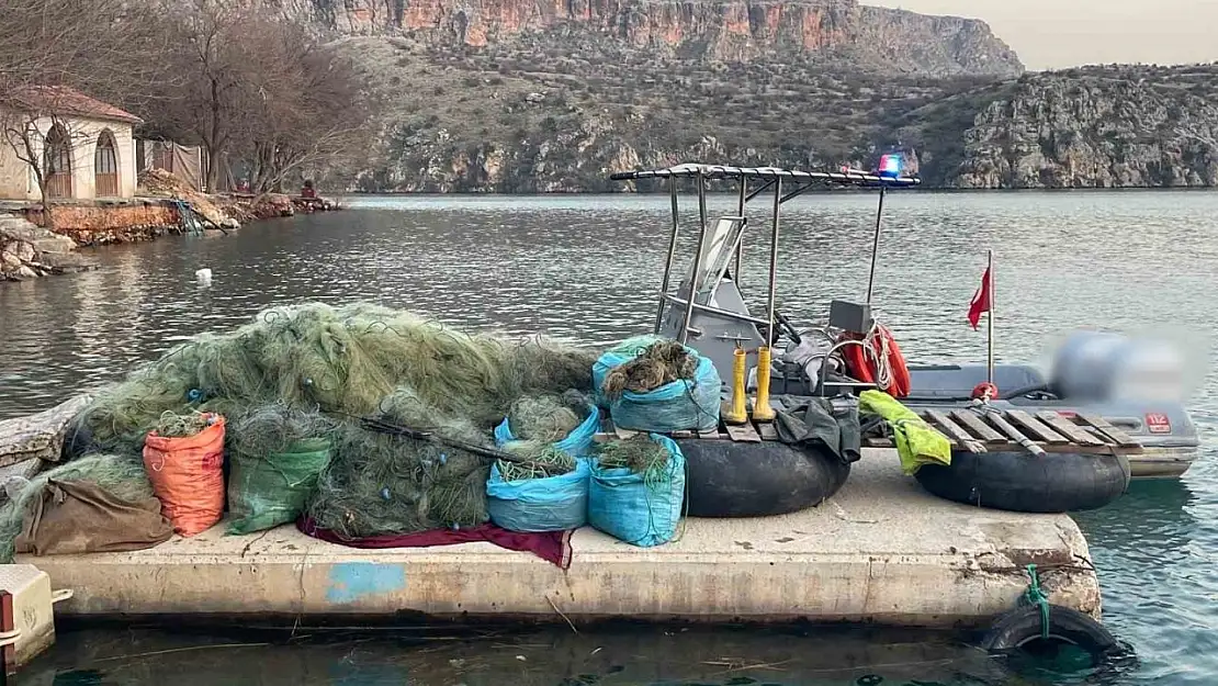 Ağ ile avlanan şüpheli suçüstü yakalandı