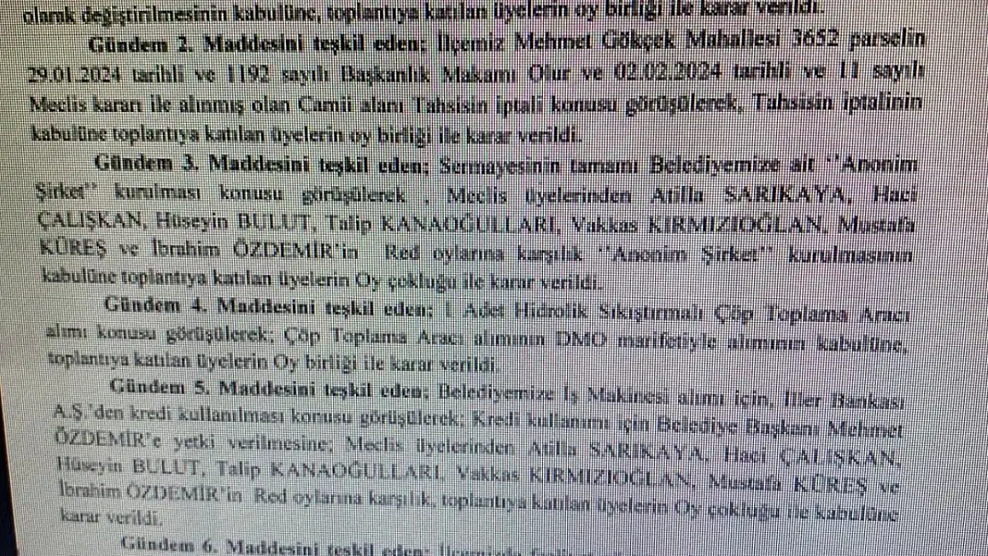 Araban belediyesinden skandal karar