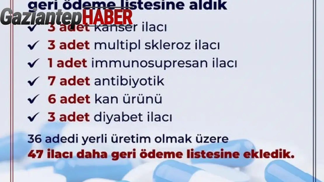 Bakan Işıkhan açıkladı: 47 ilaç geri ödeme listesine alındı