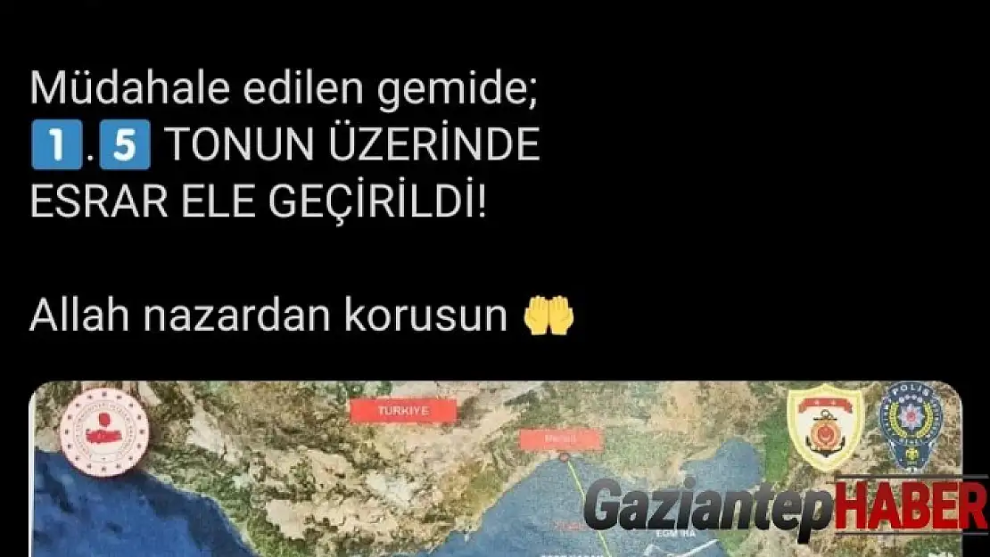 1 buçuk tonun üzerinde esrar ele geçirildi