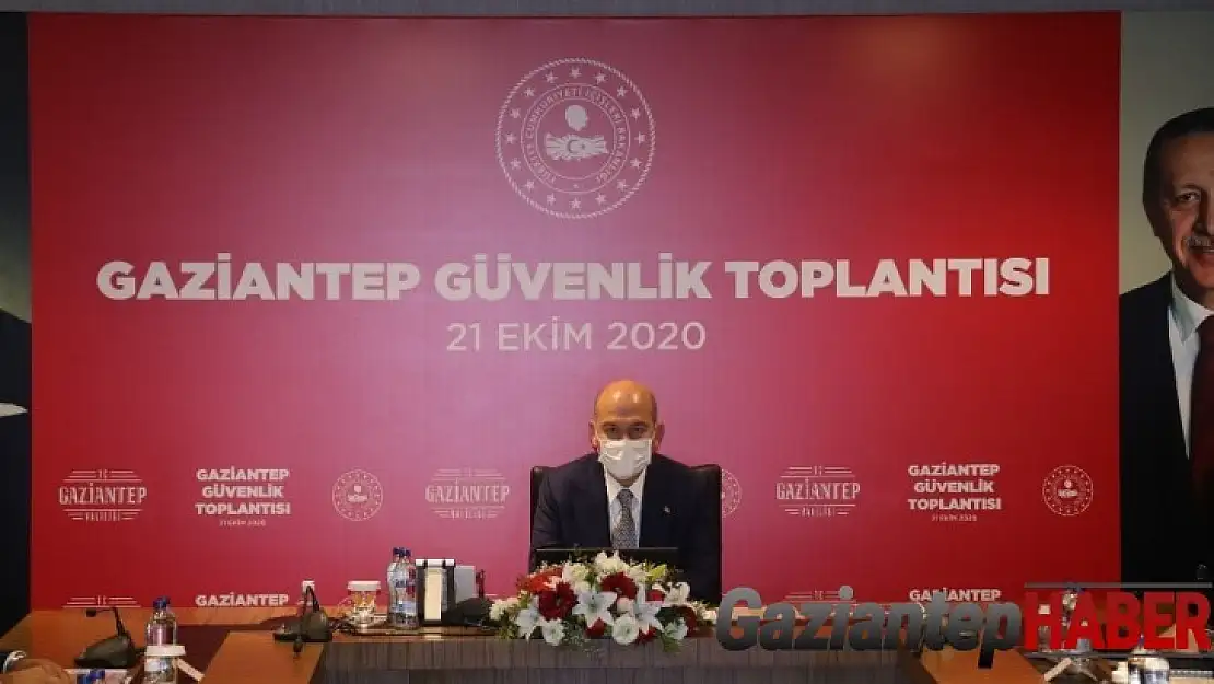 Bakan Soylu Gaziantep'te güvenlik toplantısına katıldı