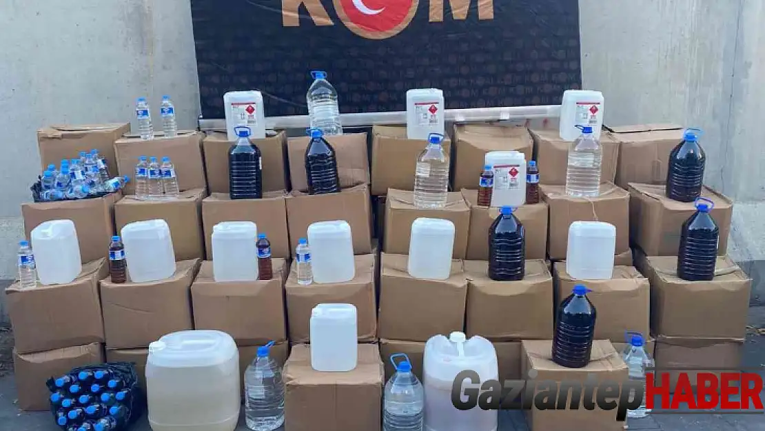 Bin 641 litre kaçak alkol ele geçirildi