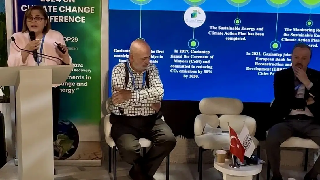 COP29'da Gaziantep Büyükşehir'in çevre projeleri anlatıldı