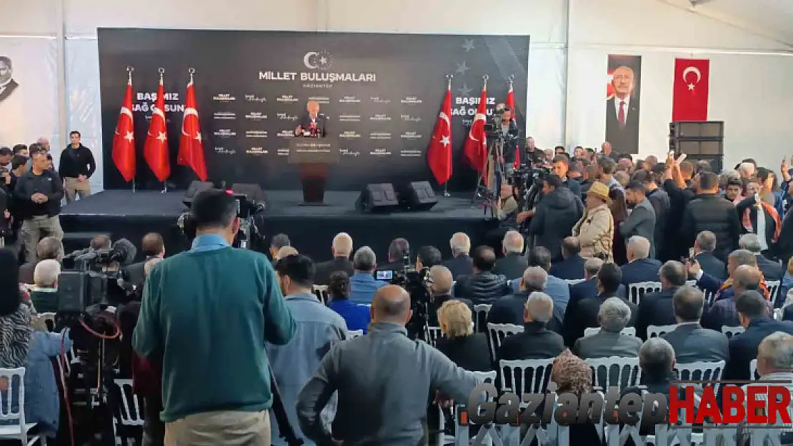 Cumhurbaşkanı adayı Kılıçdaroğlu Gaziantep'te konuştu