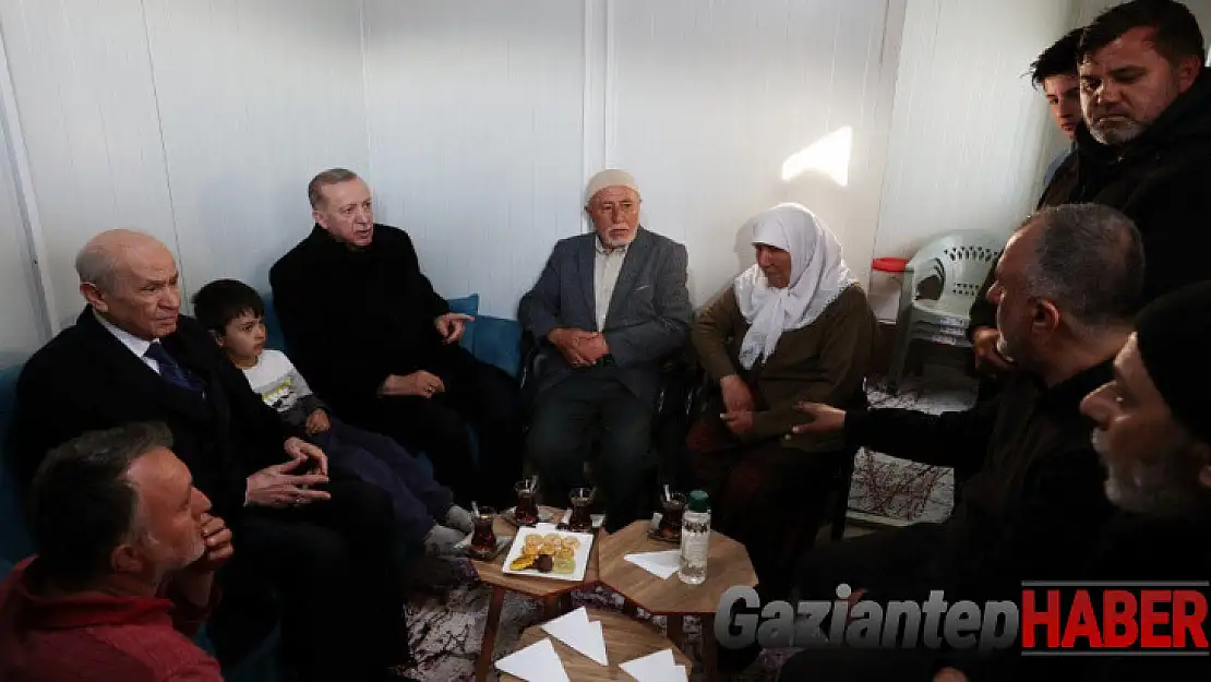 Cumhurbaşkanı Erdoğan'ı konteynerde misafir eden depremzede o anları anlattı