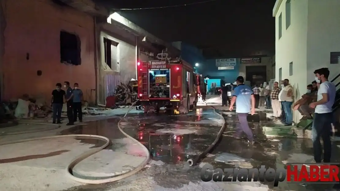 Demir doğrama atölyesinde oksijen tüpü patladı