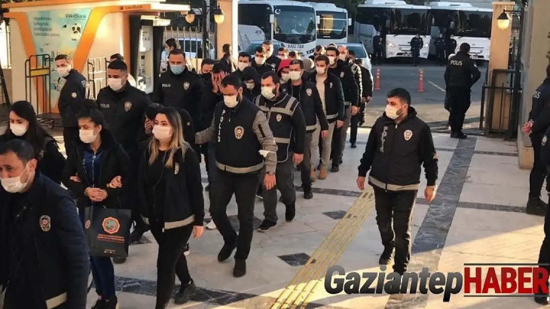 Gaziantep'te çok sayıda adrese eş zamanlı operasyon