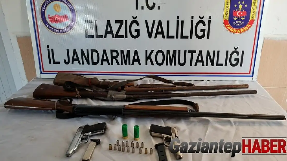 Elazığ'da ruhsatsız silah operasyonu