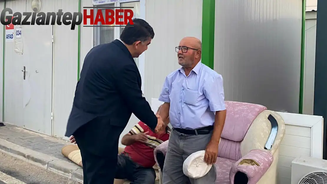 Fadıloğlu, depremzedeler ile bir araya geldi