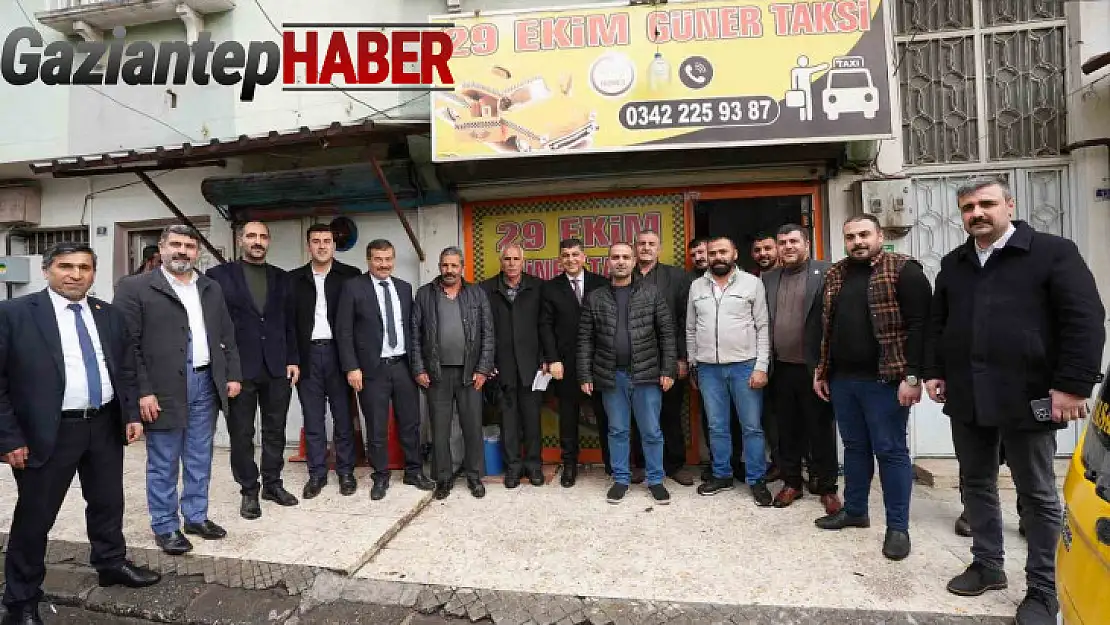 Fadıloğlu, taksi durağı esnafıyla bir araya geldi