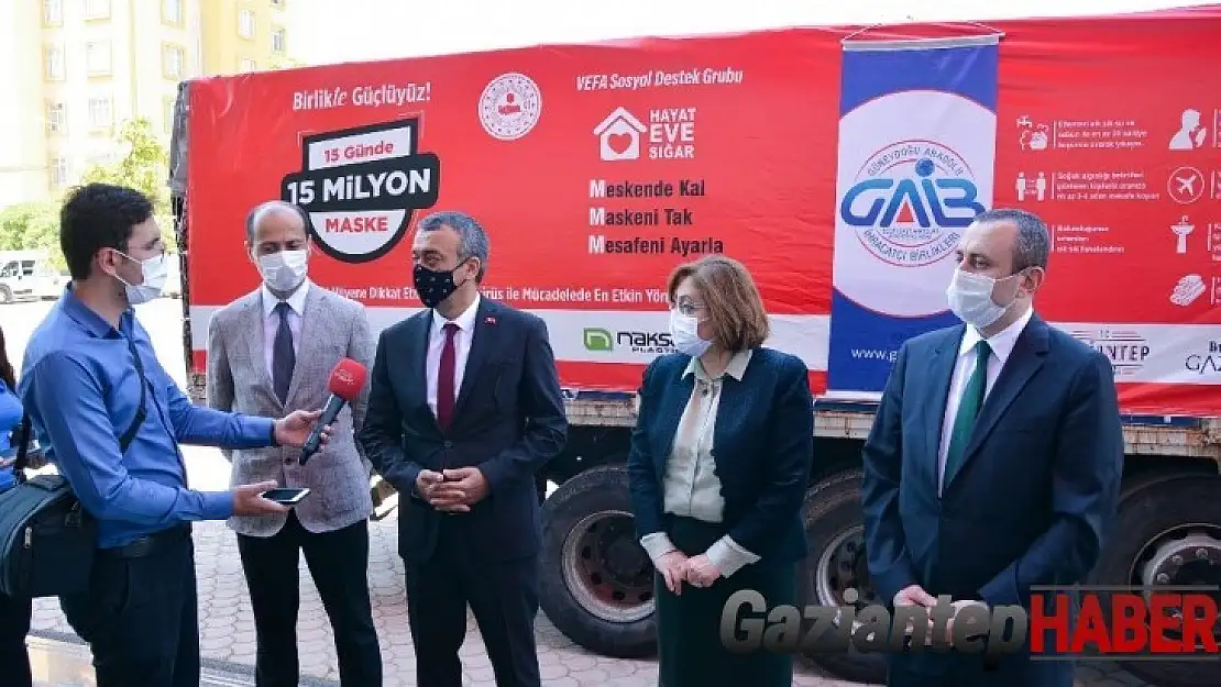 GAİB'ten bölge illerine 750 bin adet maske desteği