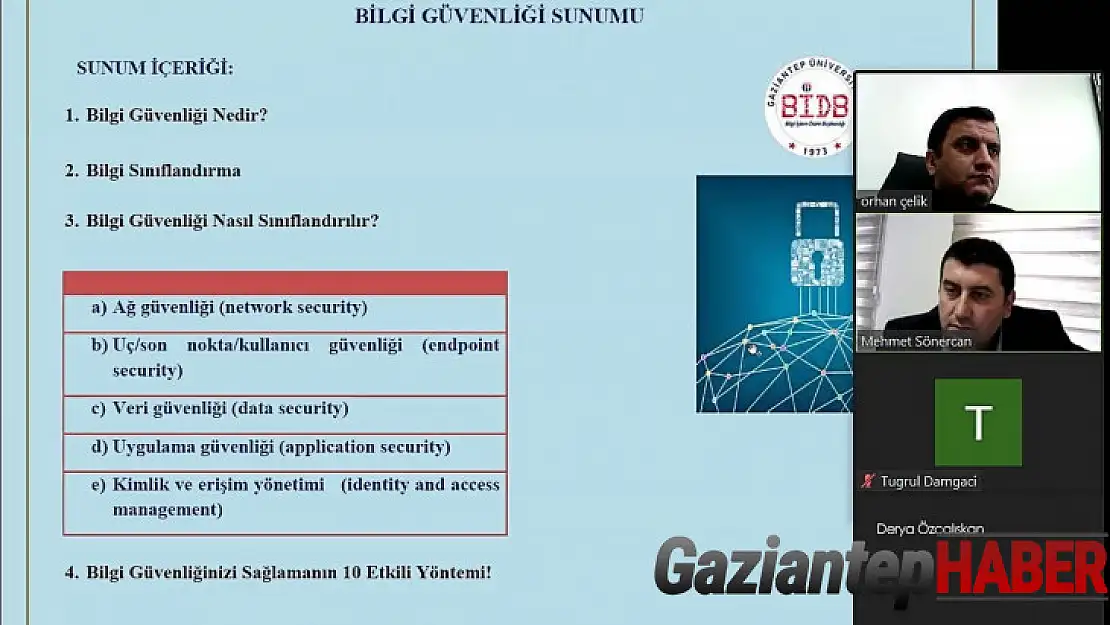 GAÜN personeline bilgi güvenliği farkındalık eğitimi verildi