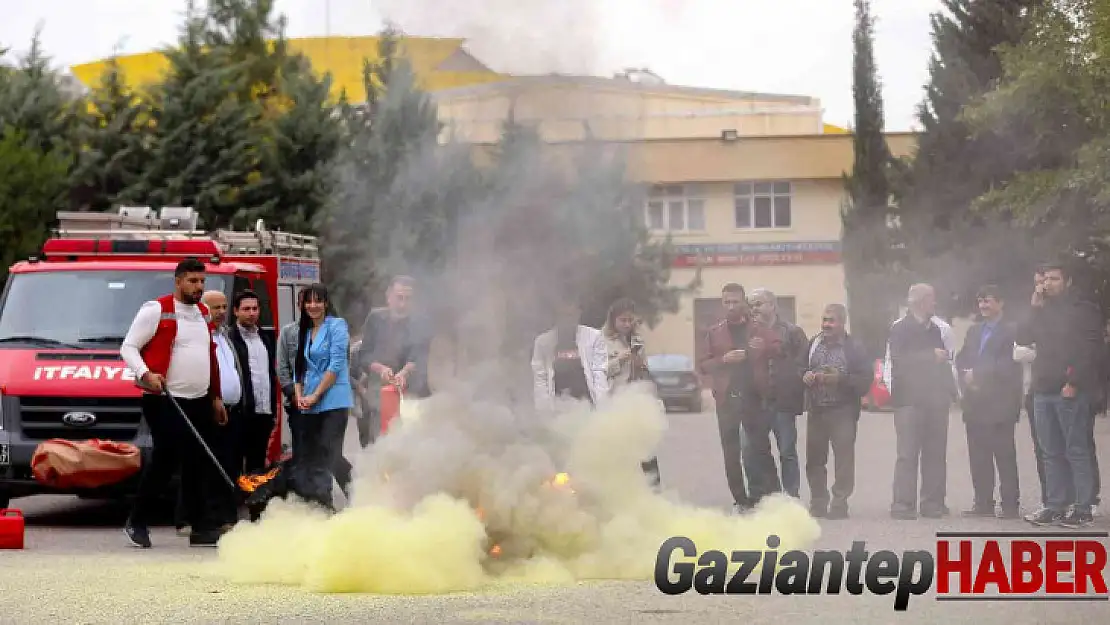 GAÜN personeline yangın eğitimi