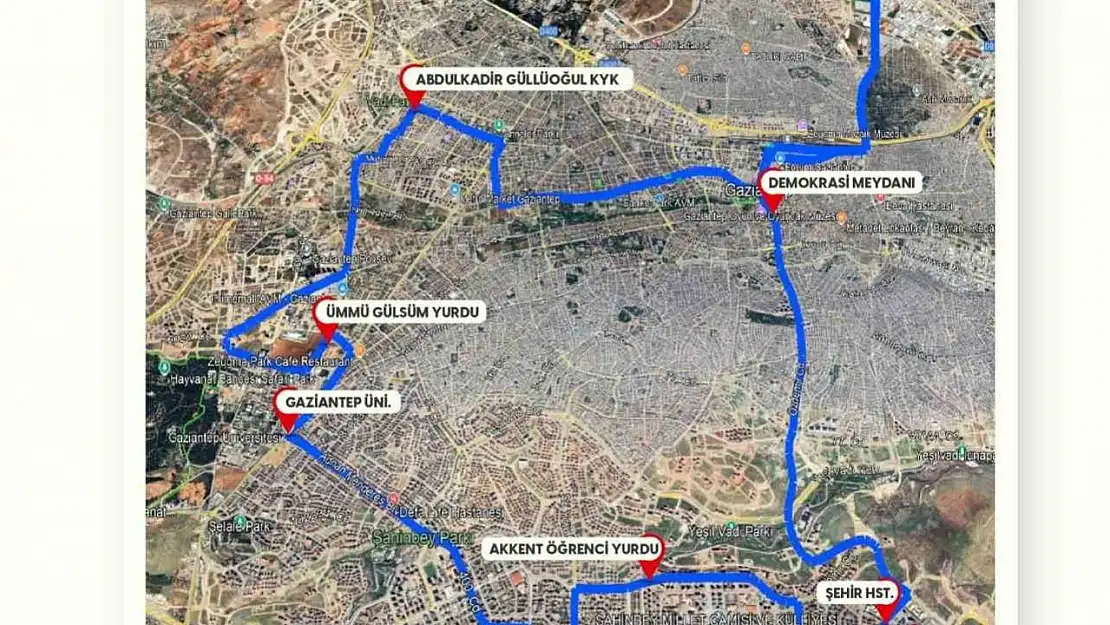 Gaziantep Büyükşehir, gece de otobüs seferlerini başlattı