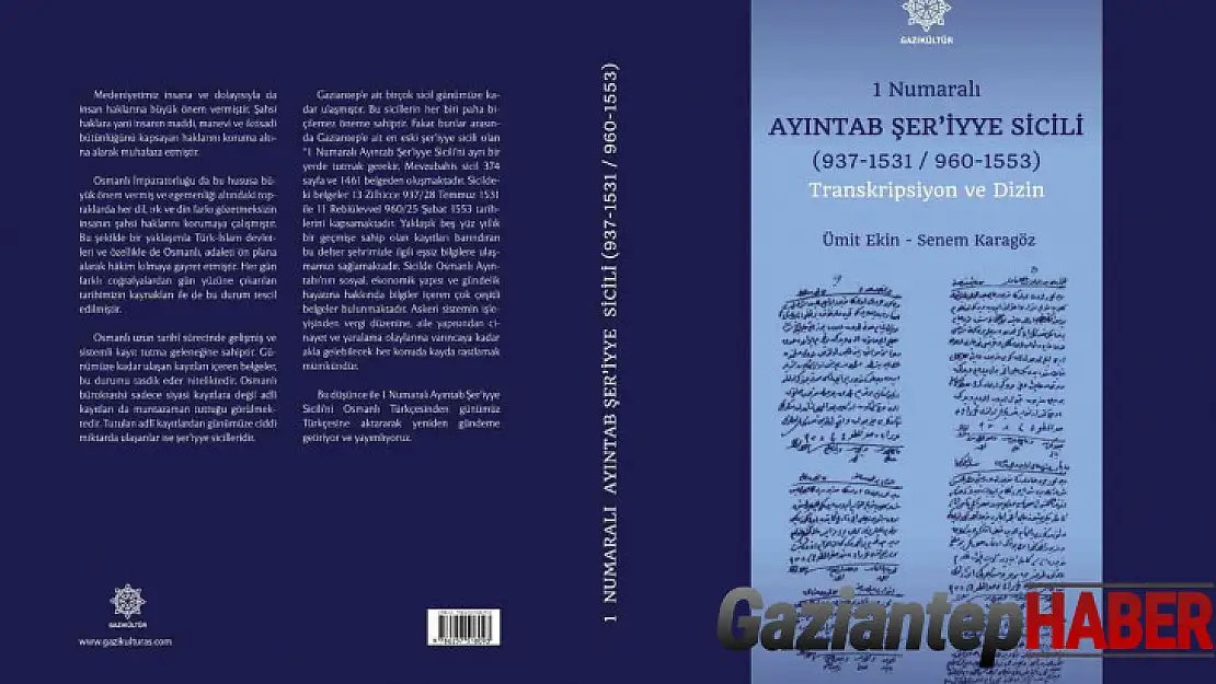 Gaziantep'in davaları kitap oldu