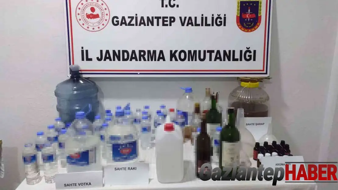 Gaziantep jandarmasından dev sahte ve kaçak alkol operasyonu: 35 gözaltı