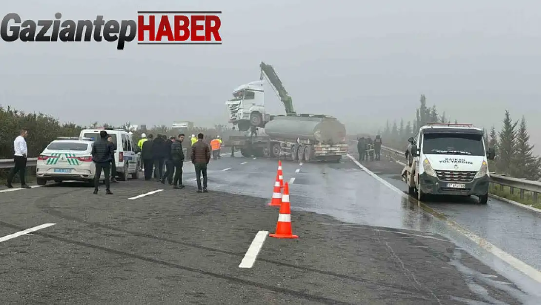 Gaziantep - Şanlıurfa yolunda zincirleme trafik kazası: 1 yaralı