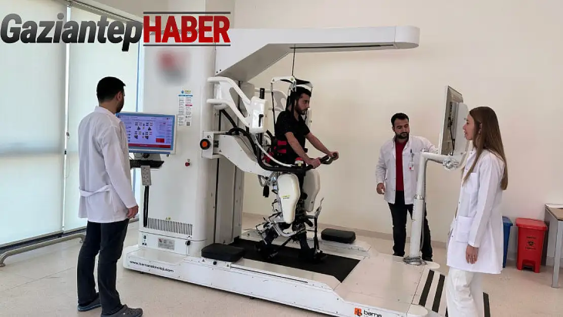 Gaziantep Şehir Hastanesi'ndeki yürüme robotu hastalara umut oluyor