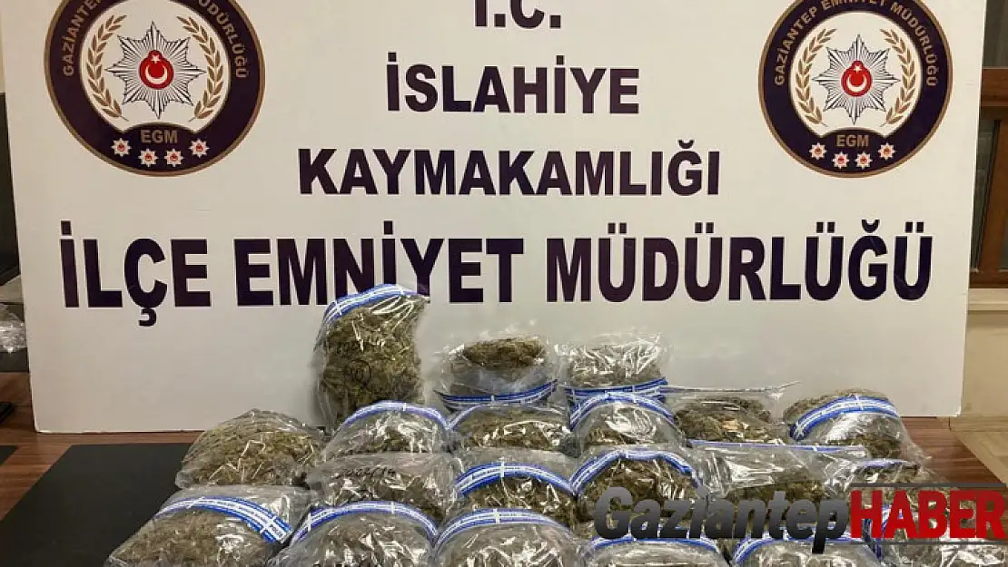 Gaziantep'te 10 kilo 630 gram esrar ele geçirildi