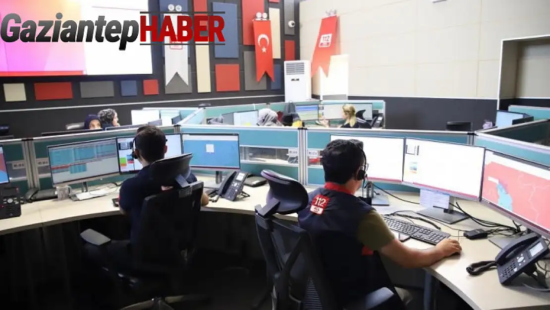 Gaziantep'te 112'ye 2023 yılında 3 milyon asılsız ve gereksiz çağrı geldi