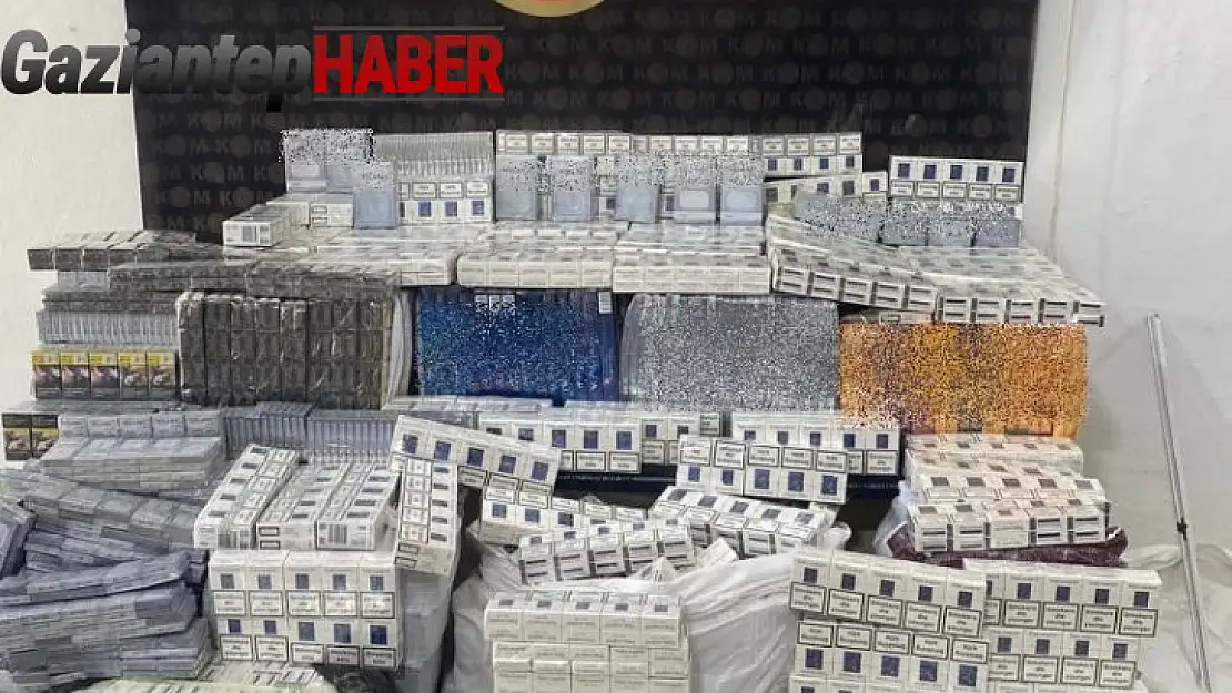 Gaziantep'te 13 bin 790 adet gümrük kaçağı sigara ele geçirildi