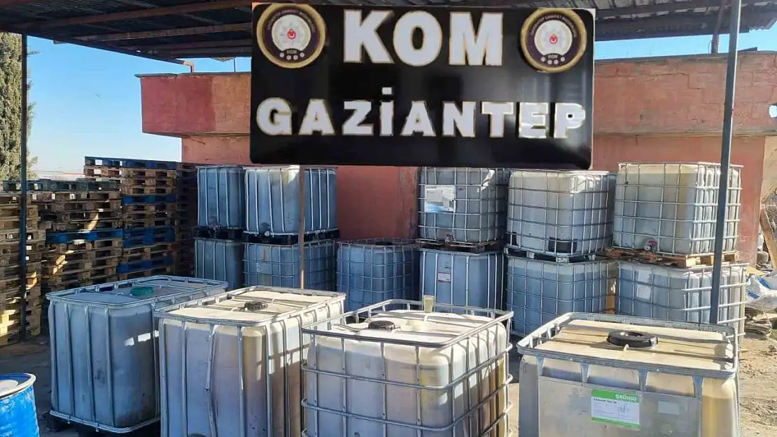 Gaziantep'te 15 bin litre kaçak akaryakıt ele geçirildi