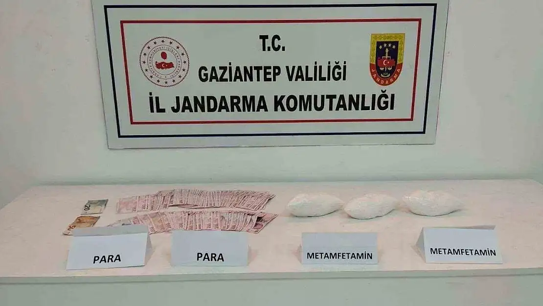 Gaziantep'te 1,5 kilo metamfetamin ele geçirildi