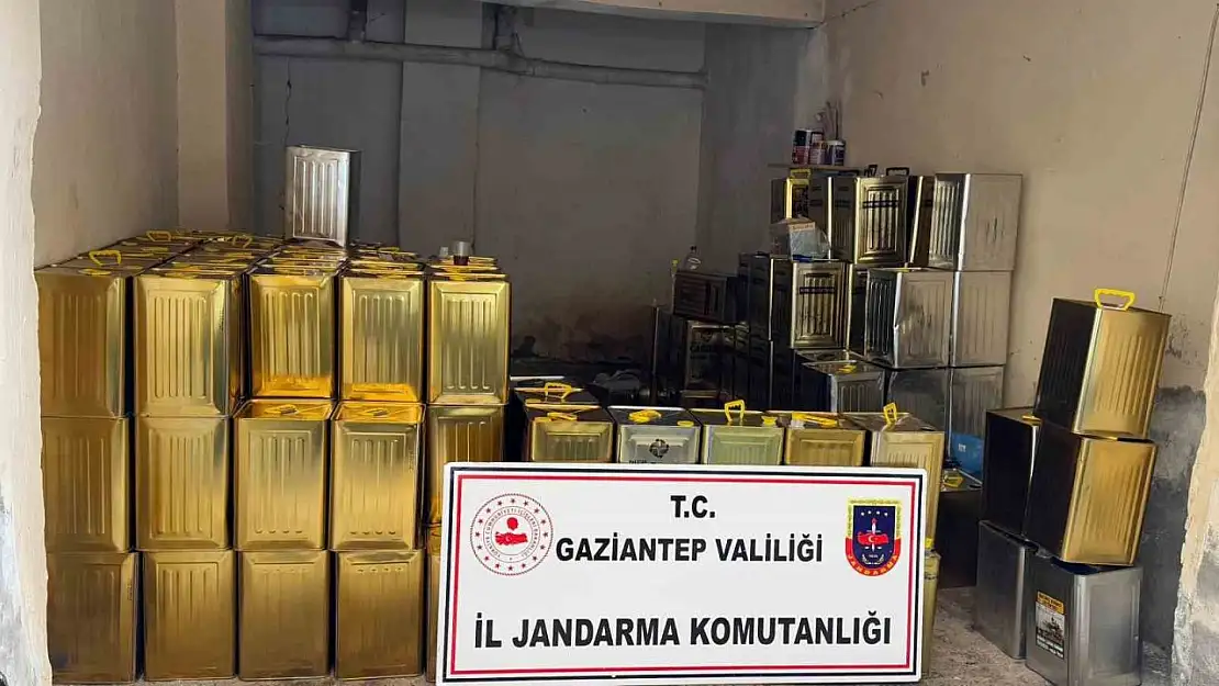 Gaziantep'te 1,5 milyon lira değerinde sahte zeytinyağı ele geçirildi