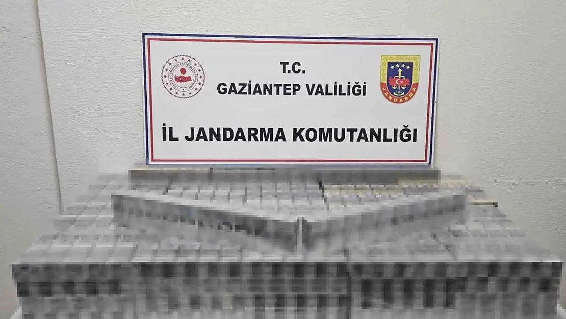 Gaziantep'te 1,5 milyon TL değerinde kaçak sigara ve tütün ele geçirildi