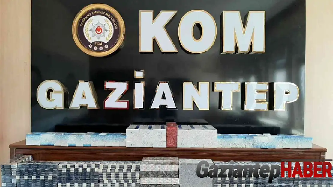 Gaziantep'te 2 bin 220 paket kaçak sigara ele geçirildi