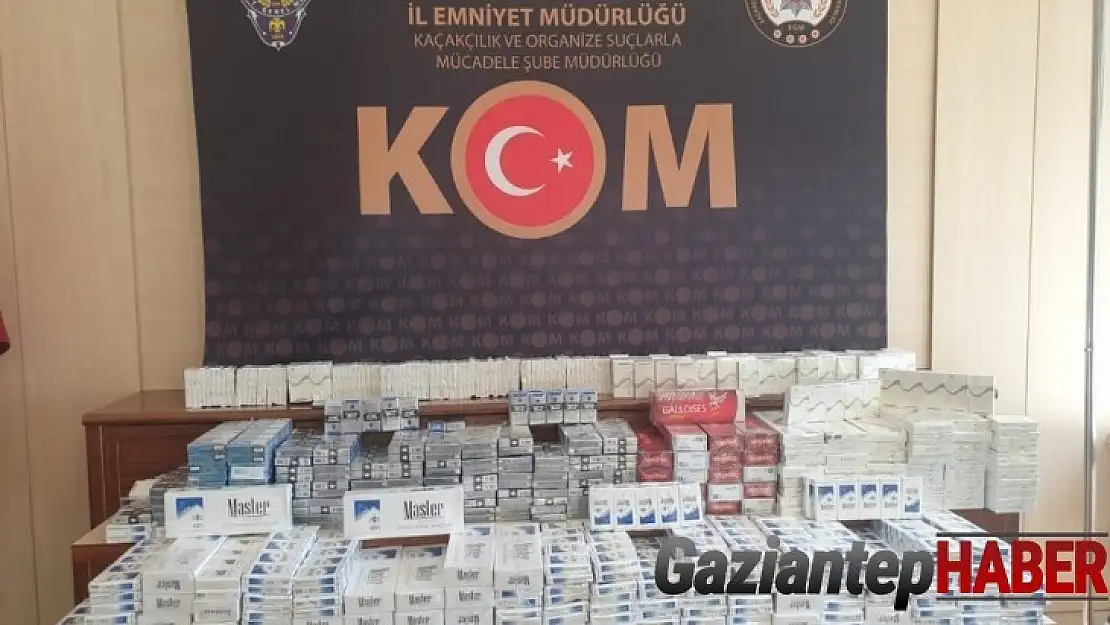 Gaziantep'te 2 bin 500 paket kaçak sigara yakalandı