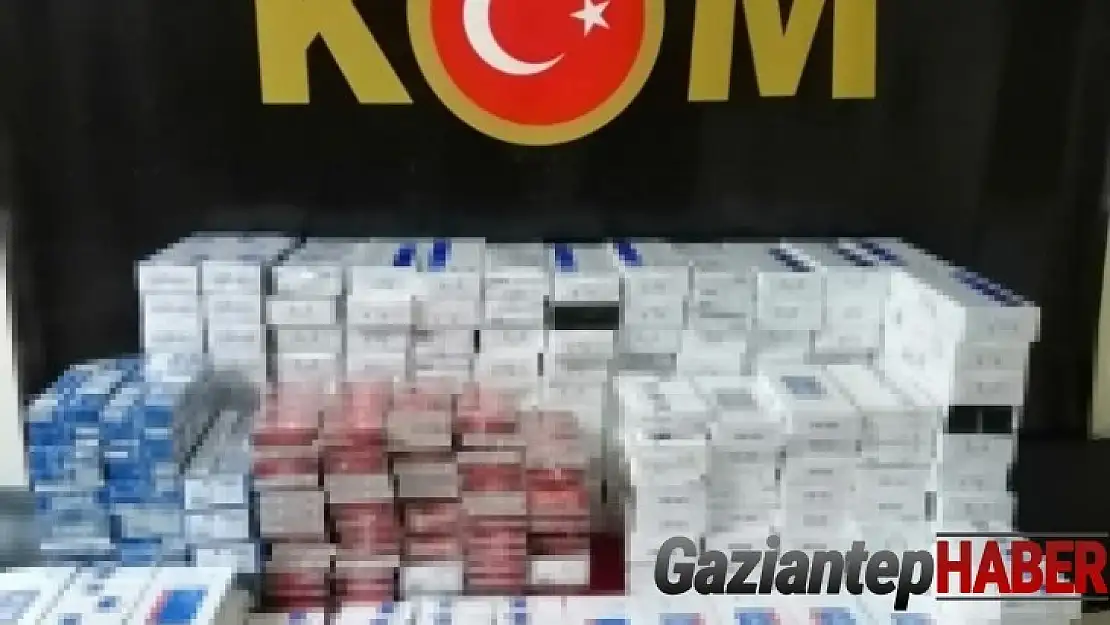 Gaziantep'te 2 bin 580 paket kaçak sigara ele geçirildi