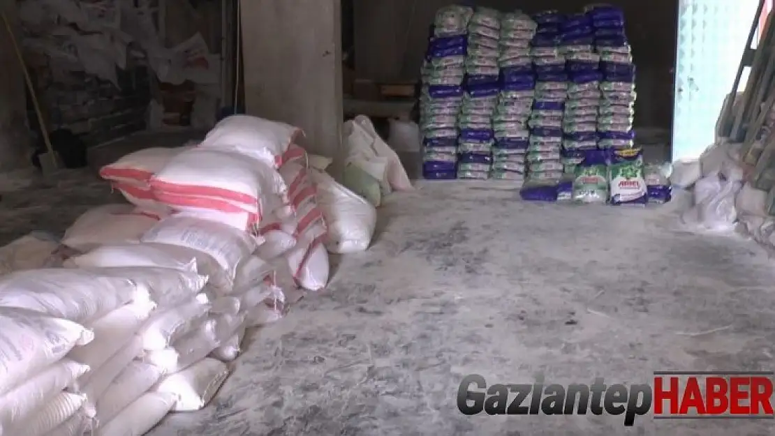 Gaziantep'te 2 ton 600 kilogram sahte deterjan ele geçirildi