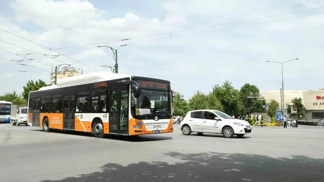 Gaziantep'te 3 gün toplu taşıma ücretsiz olacak